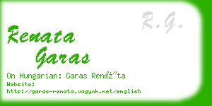 renata garas business card